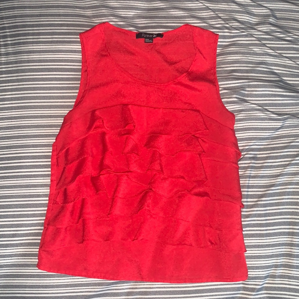 Red Forever 21 top size Medium